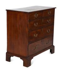 A George III Mahogany Chest of Five Drawers