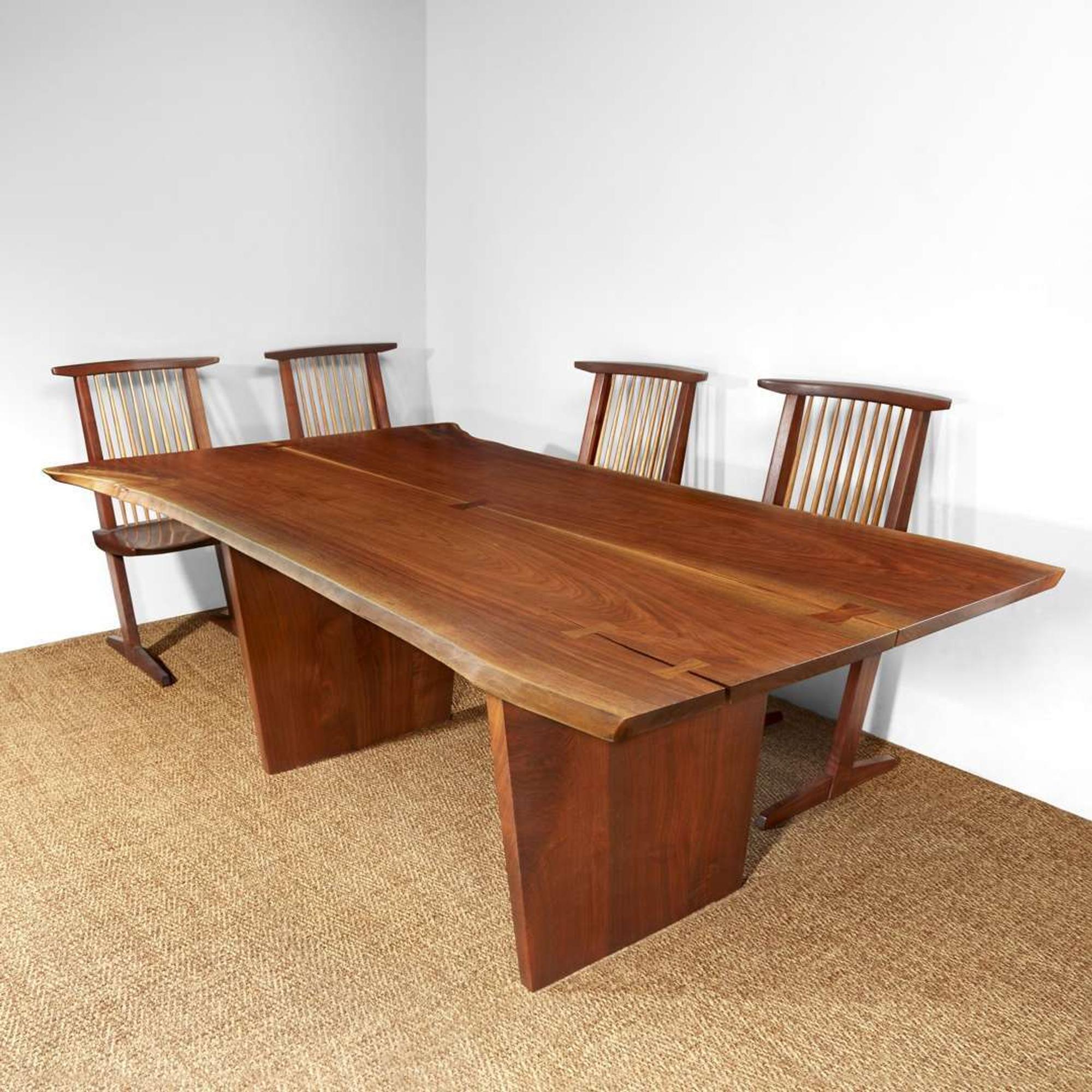 George Nakashima Fine "Minguren III" Desk or Table, New Hope, Pennsylvania, 1987