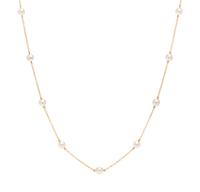 MIKIMOTO, YELLOW GOLD AND CULTURED PEARL NECKLACE