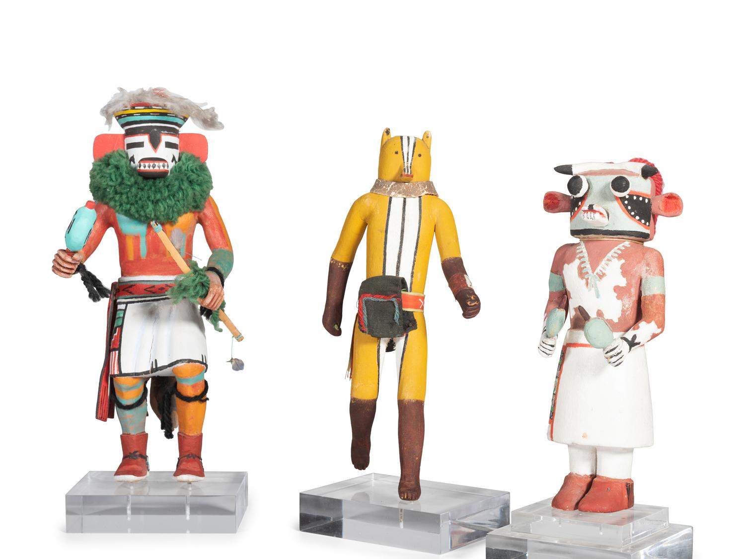 Collection of Hopi Katsina Dolls