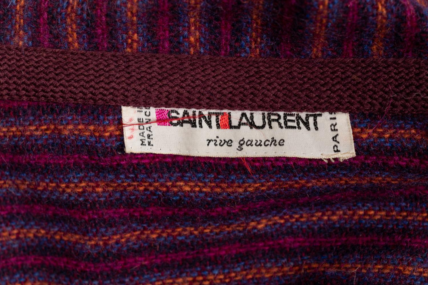 Saint Laurent Rive Gauche Wool Cape, 1970s