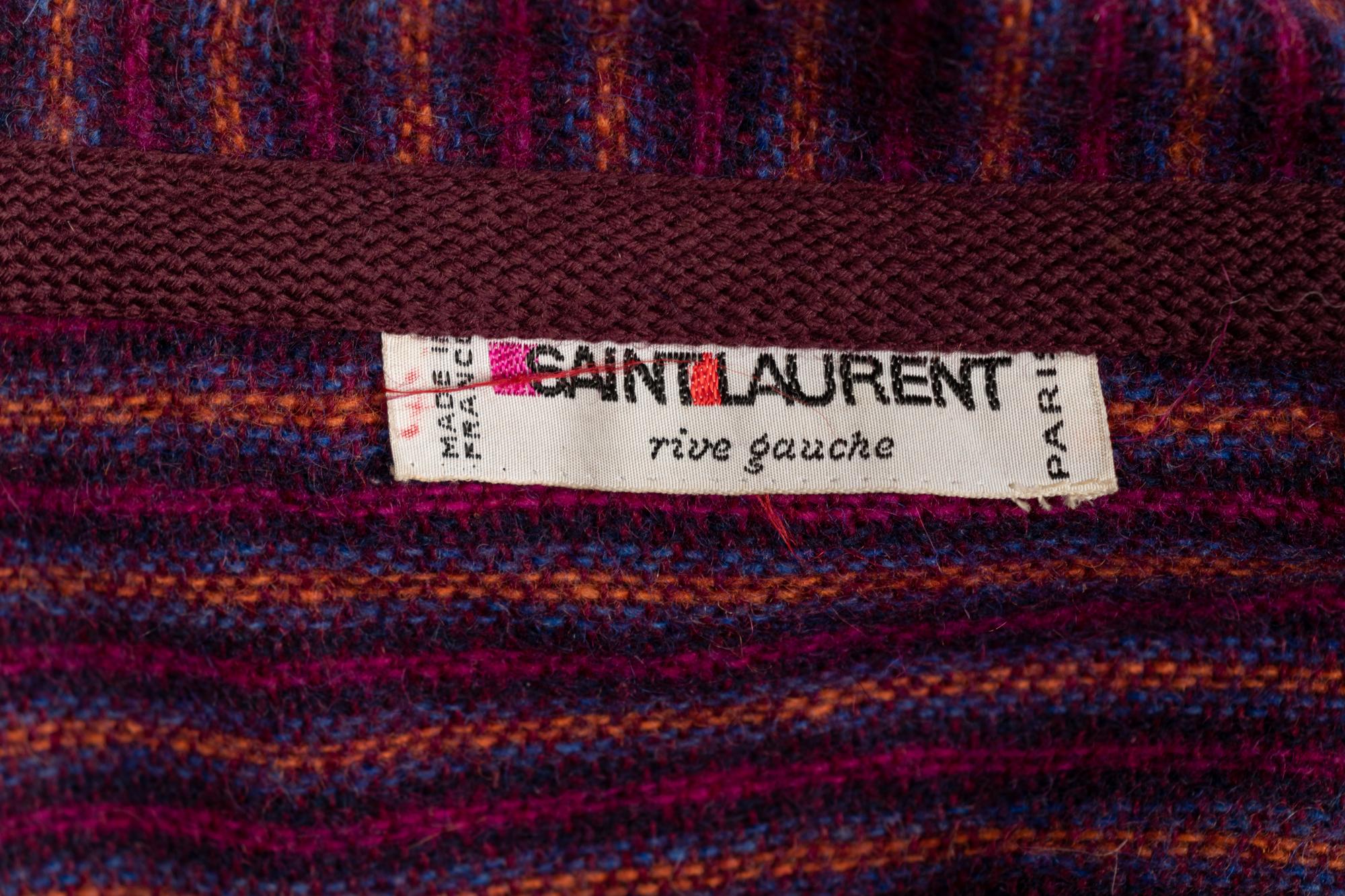 Saint Laurent Rive Gauche Wool Cape, 1970s