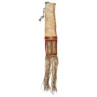 Early Sioux Quilled Tobacco Bag