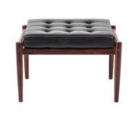 A Rosewood Ottoman, Borge Jensen & Sonner Height 16 x width 24 x depth 17 1/2 inches.
