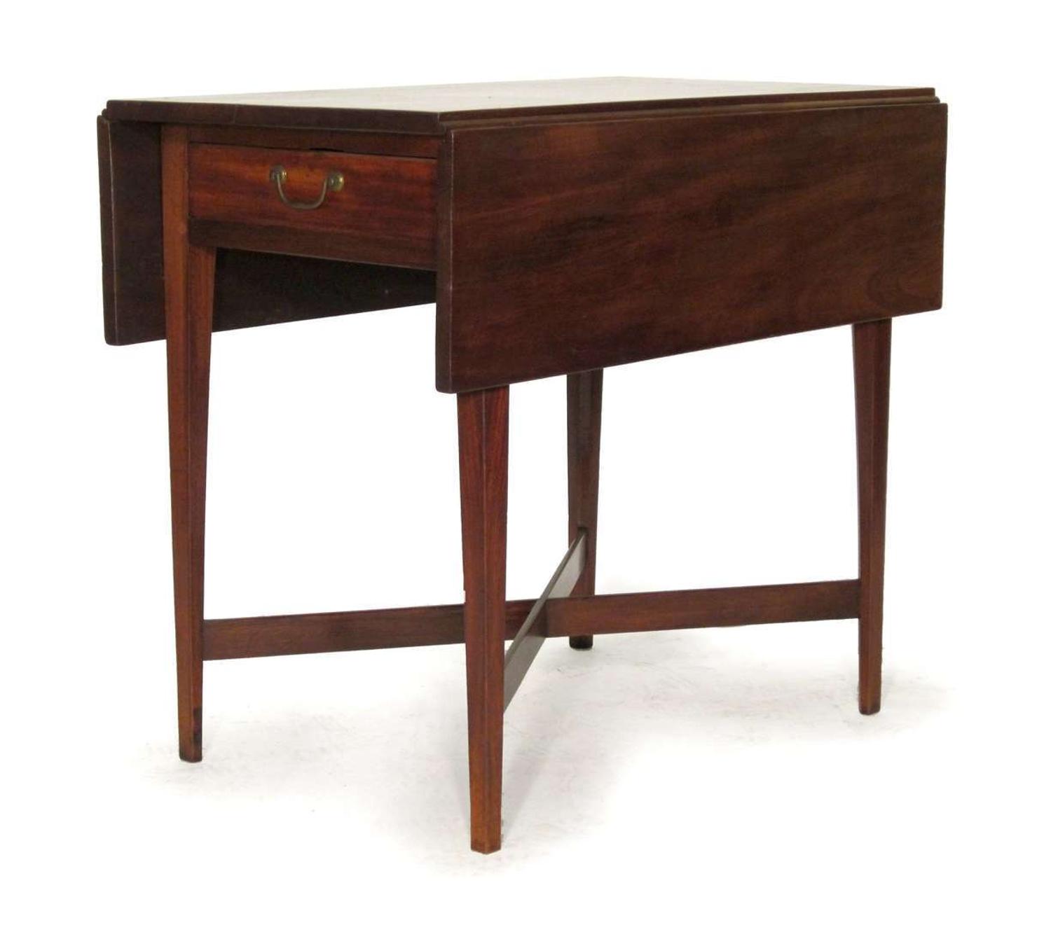 Federal walnut pembroke table pennsylvania, late 18th century