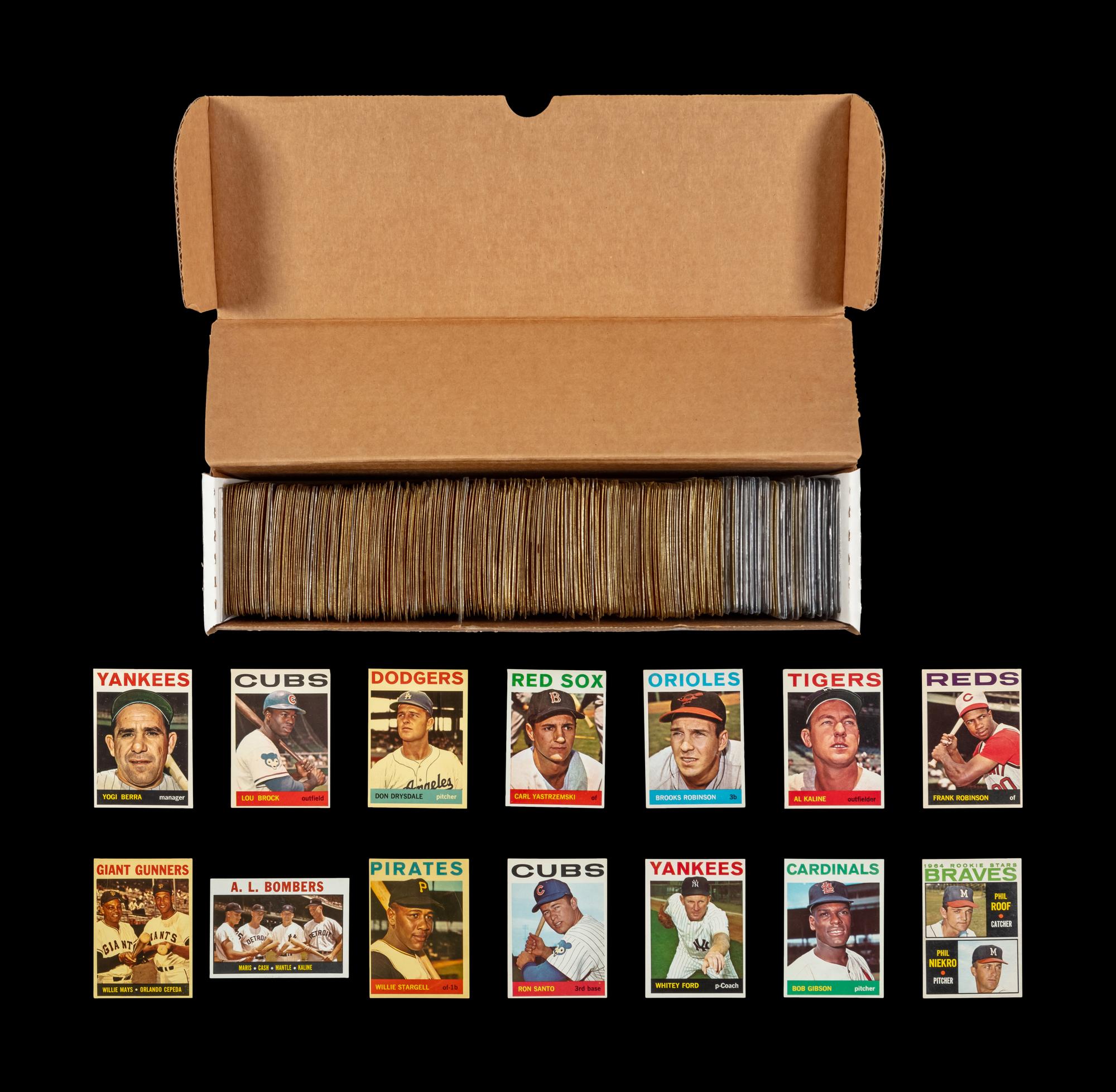 A Partial Set of 1964 Topps Baseball Cards (362/587)