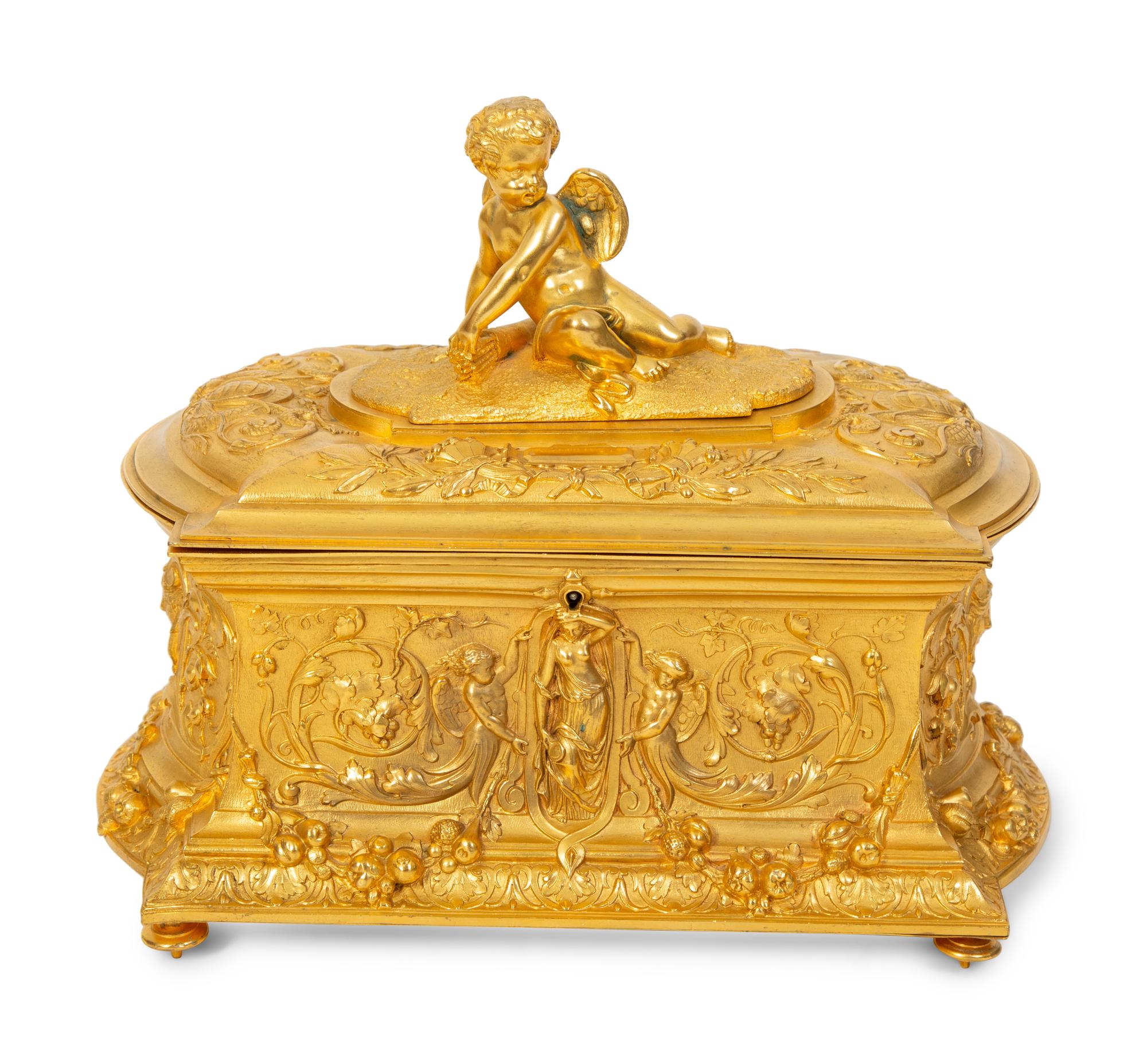 A Louis XV Style Gilt Bronze Casket — 20TH CENTURY