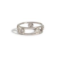 TIFFANY & CO., ELSA PERETTI, PLATINUM 'DIAMONDS BY THE YARD' RING
