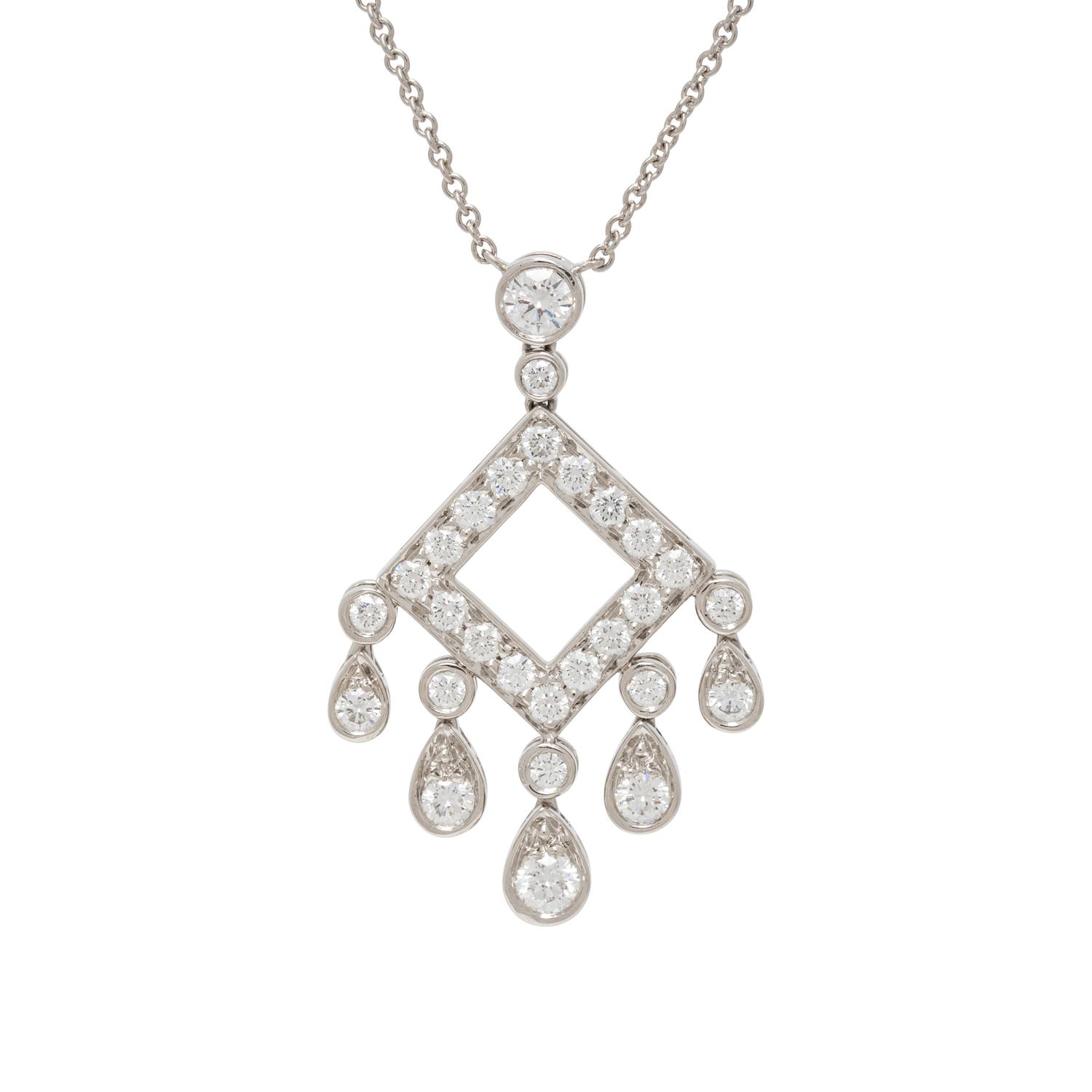 TIFFANY & CO., 'JAZZ LEGACY' DIAMOND AND PLATINUM PENDANT