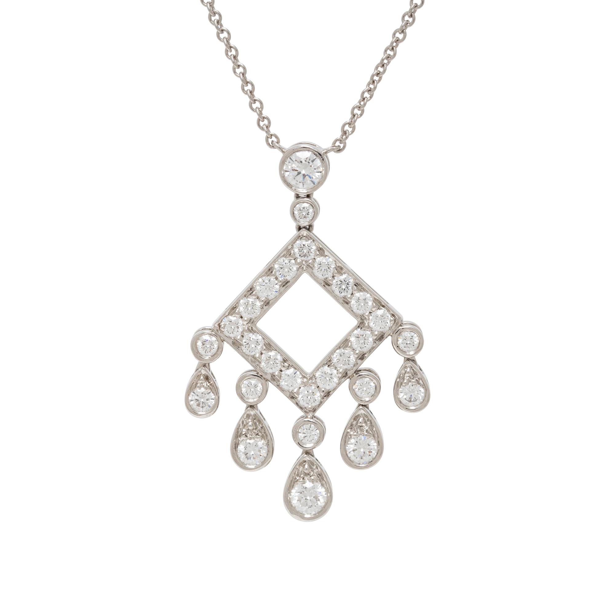 TIFFANY & CO., 'JAZZ LEGACY' DIAMOND AND PLATINUM PENDANT