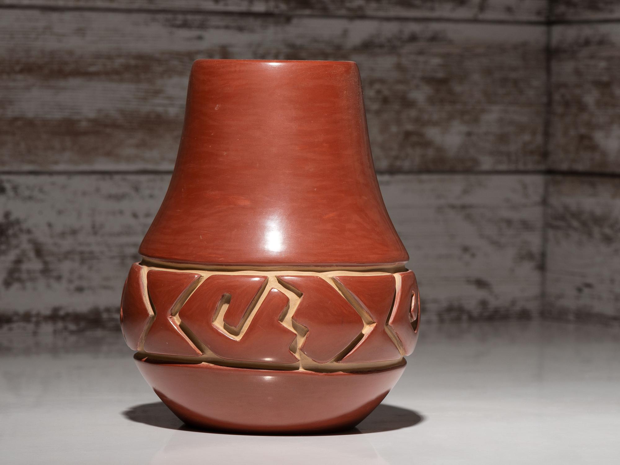 Redware Pottery Vase