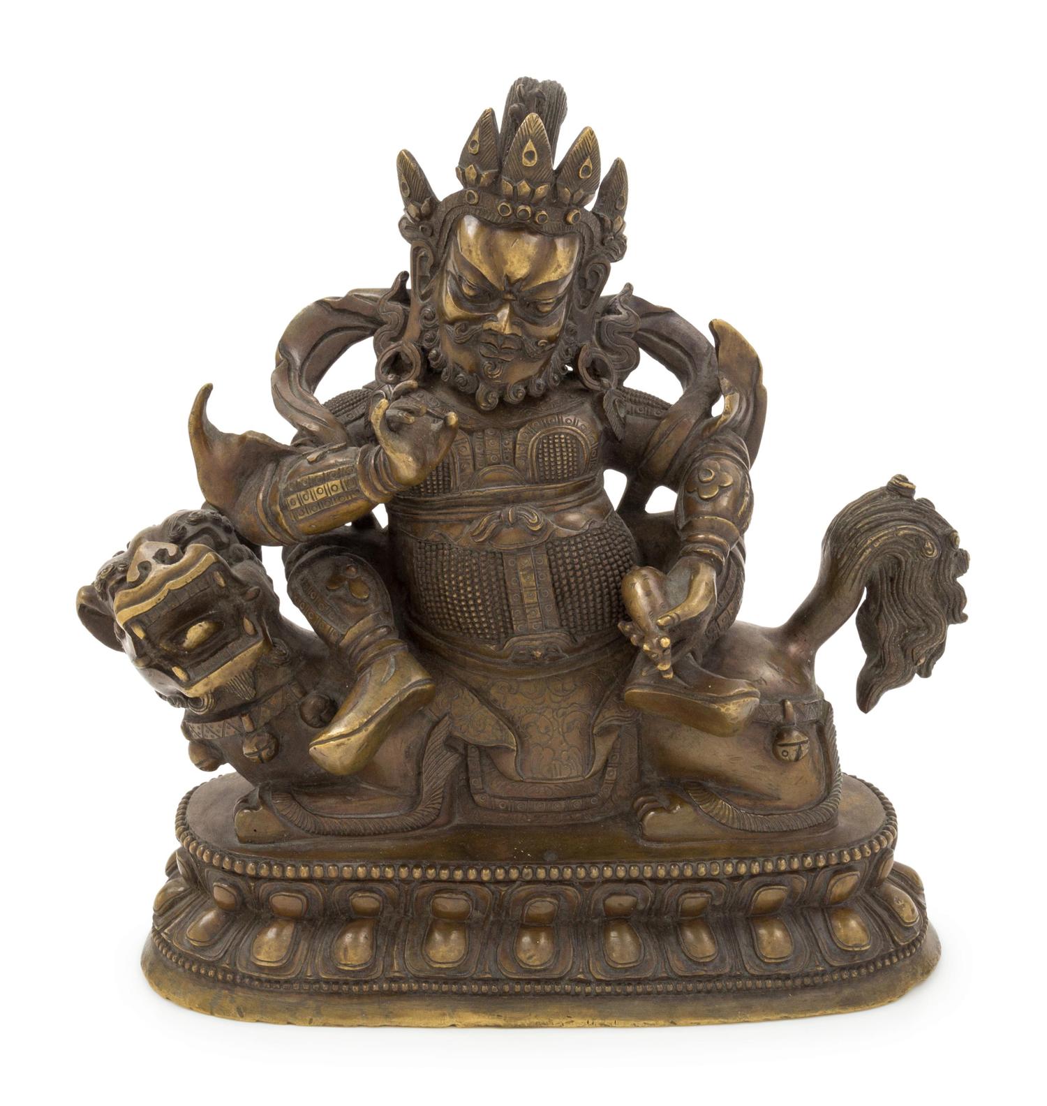 A Bronze Figure of a Vaiśravana