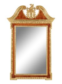 A George II Style Parcel Gilt Mirror