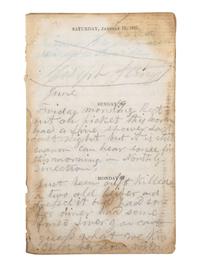 [CIVIL WAR]. Famed 20th Maine archive incl. letters and partial diary featuring Gettysburg content.