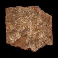 An Egyptian Terracotta Fragment with Concubine Flanked by Bes-Shaped Columns