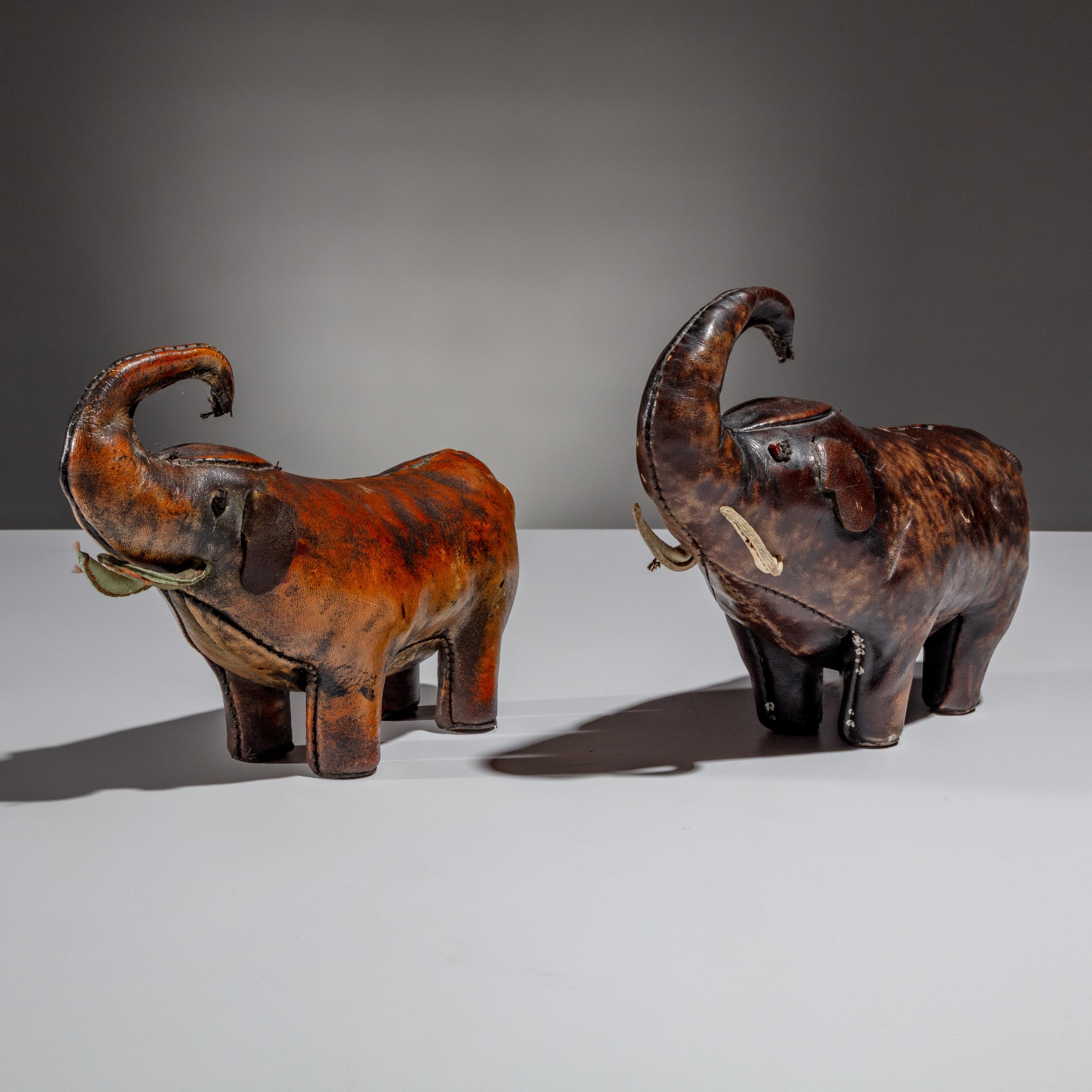 Dimitri Omersa Mid-20th Century, One Example Italian, One example likely Spanish — Two Elephant Figures