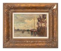 River Scene with Boat