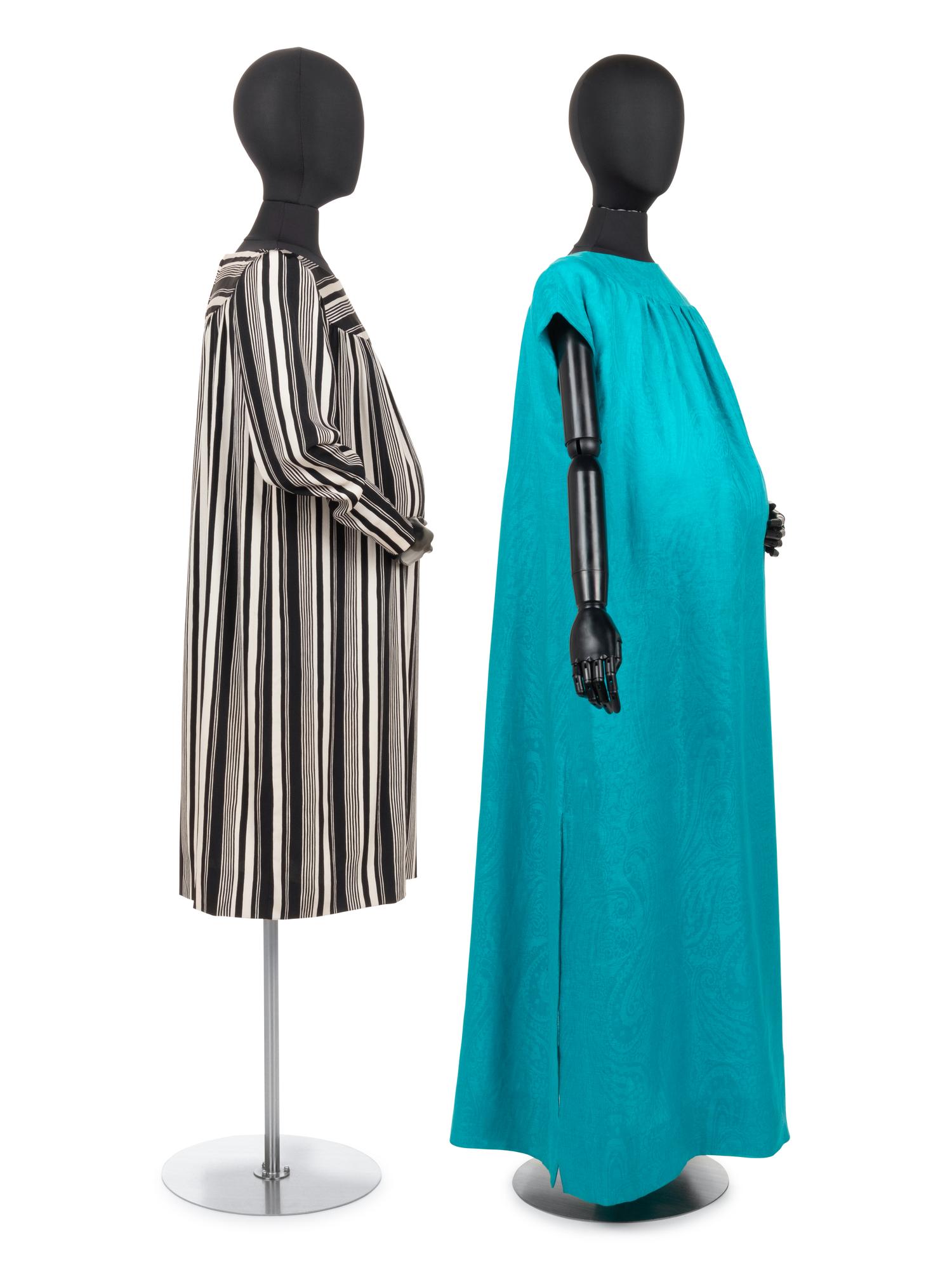 Two Givenchy Haute Couture Maternity Dresses, c.1984