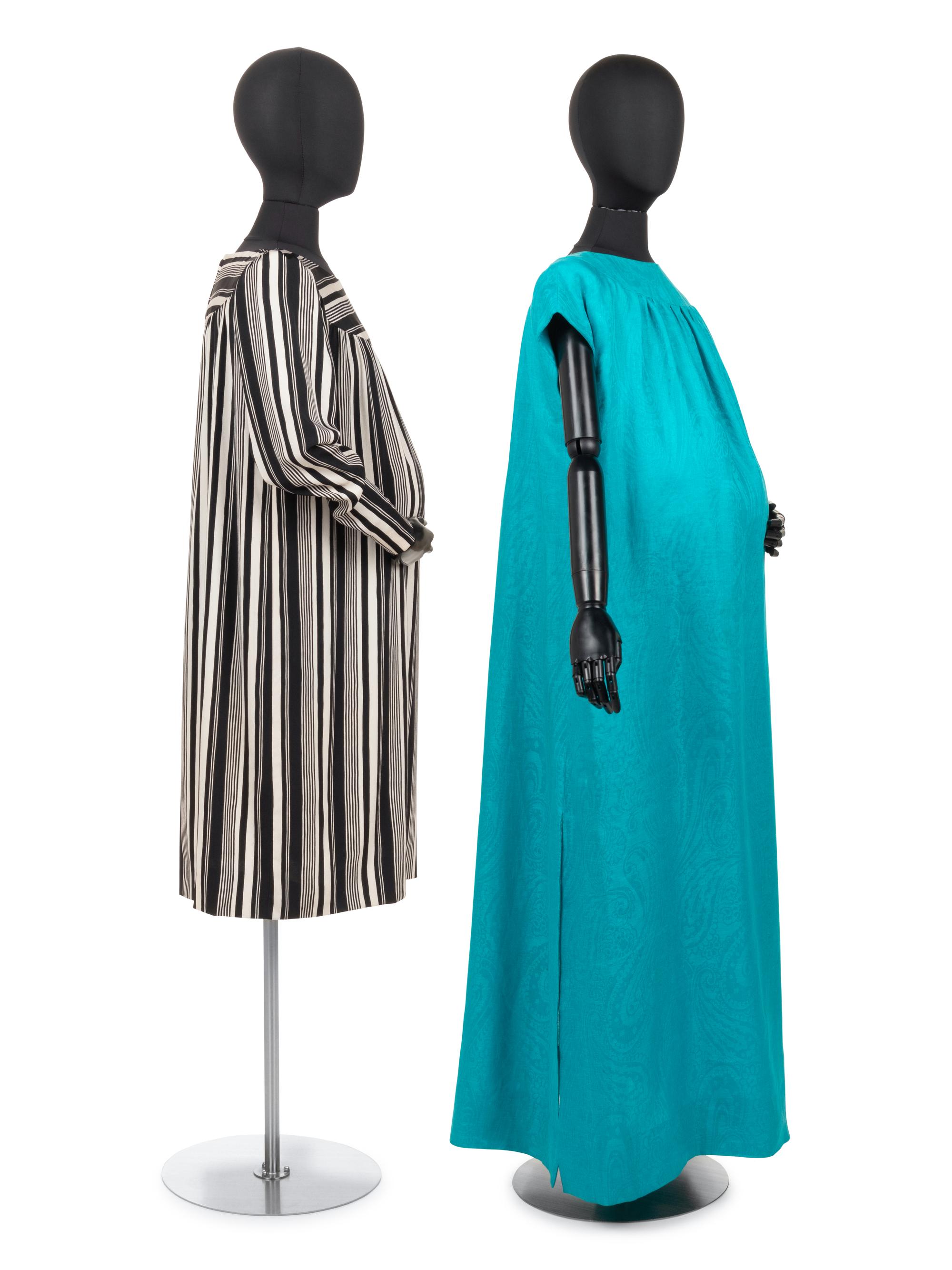Two Givenchy Haute Couture Maternity Dresses, c.1984
