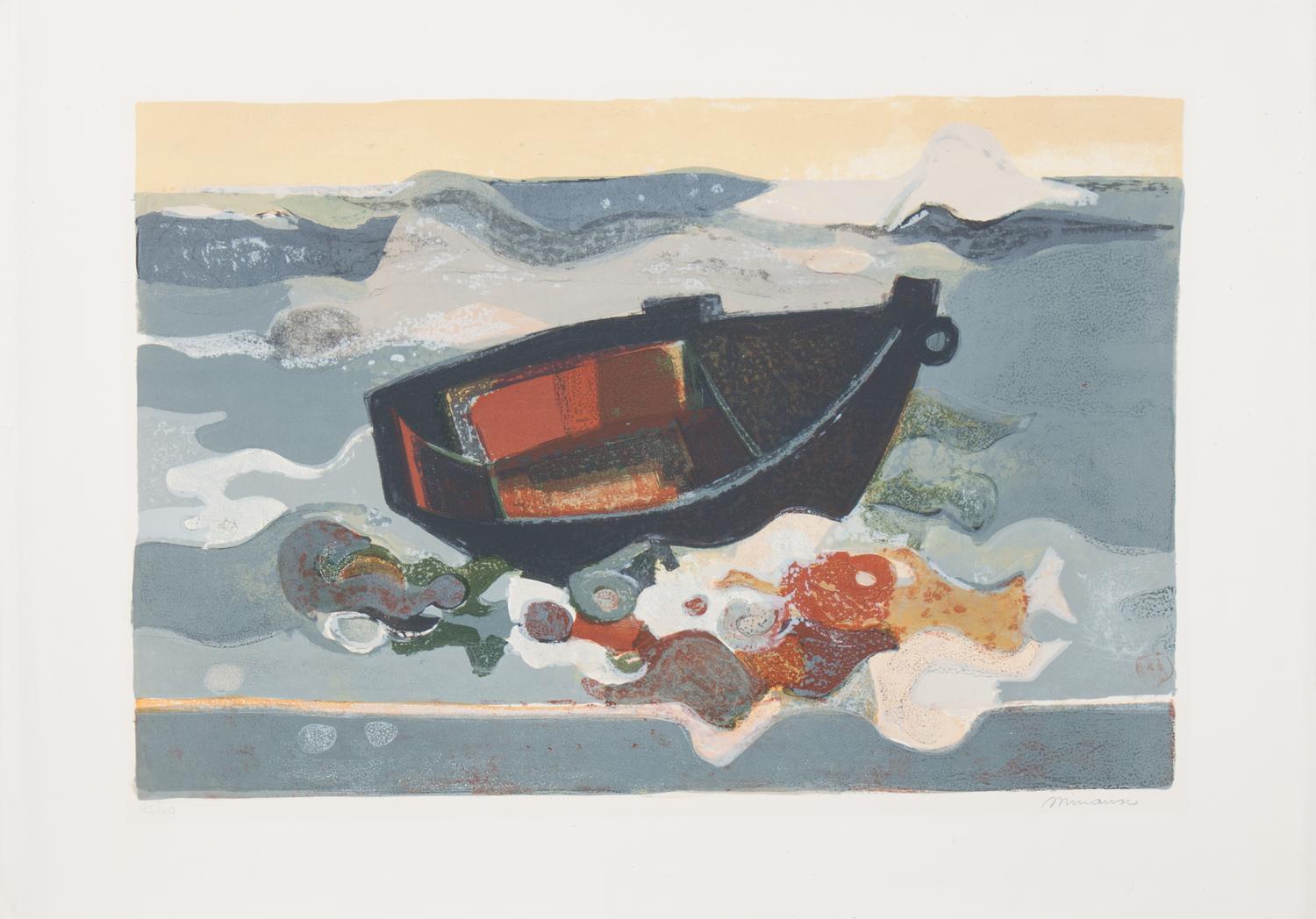 Andre Minaux, (French, 1923-1986), Barque