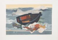 Andre Minaux, (French, 1923-1986), Barque
