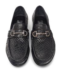 SALVATORE FERRAGAMO MEN'S CROCODILE LOAFERS