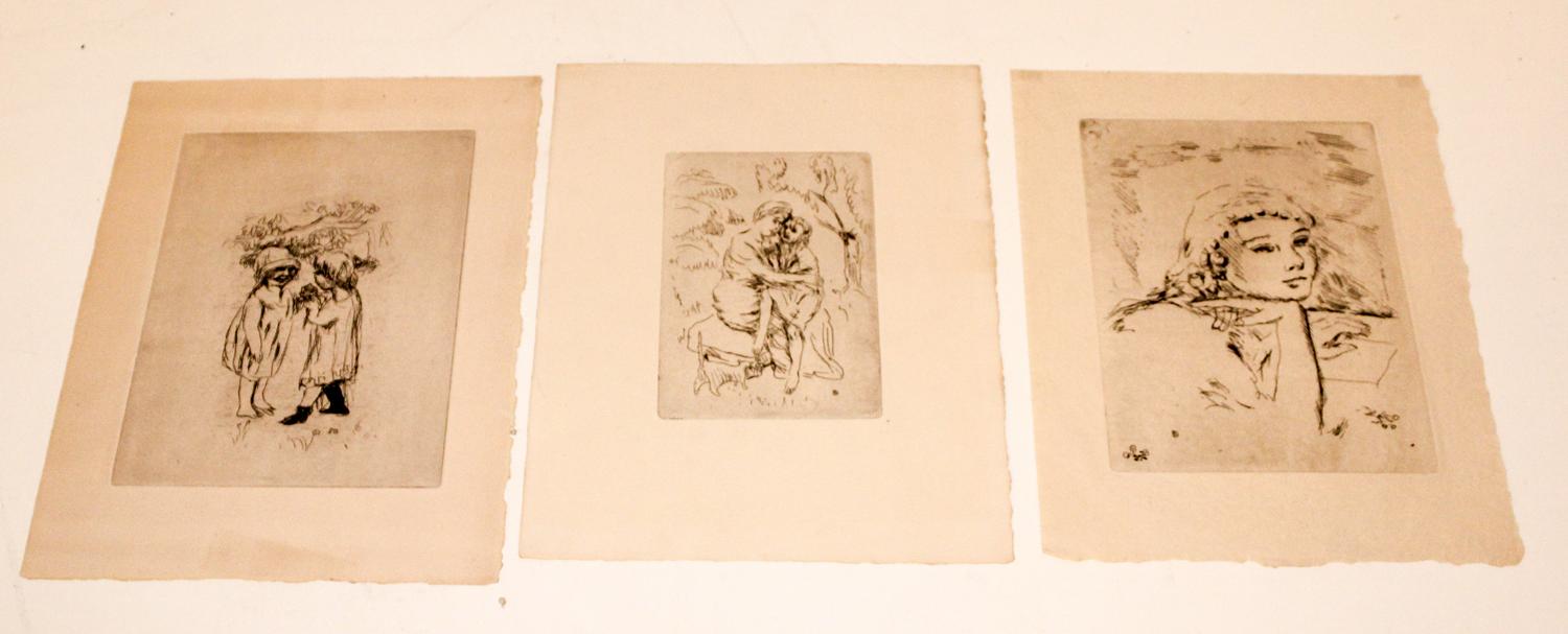 Pierre Bonnard, (French, 1867-1947), A group of three works from the series La Vie de Sainte Monique