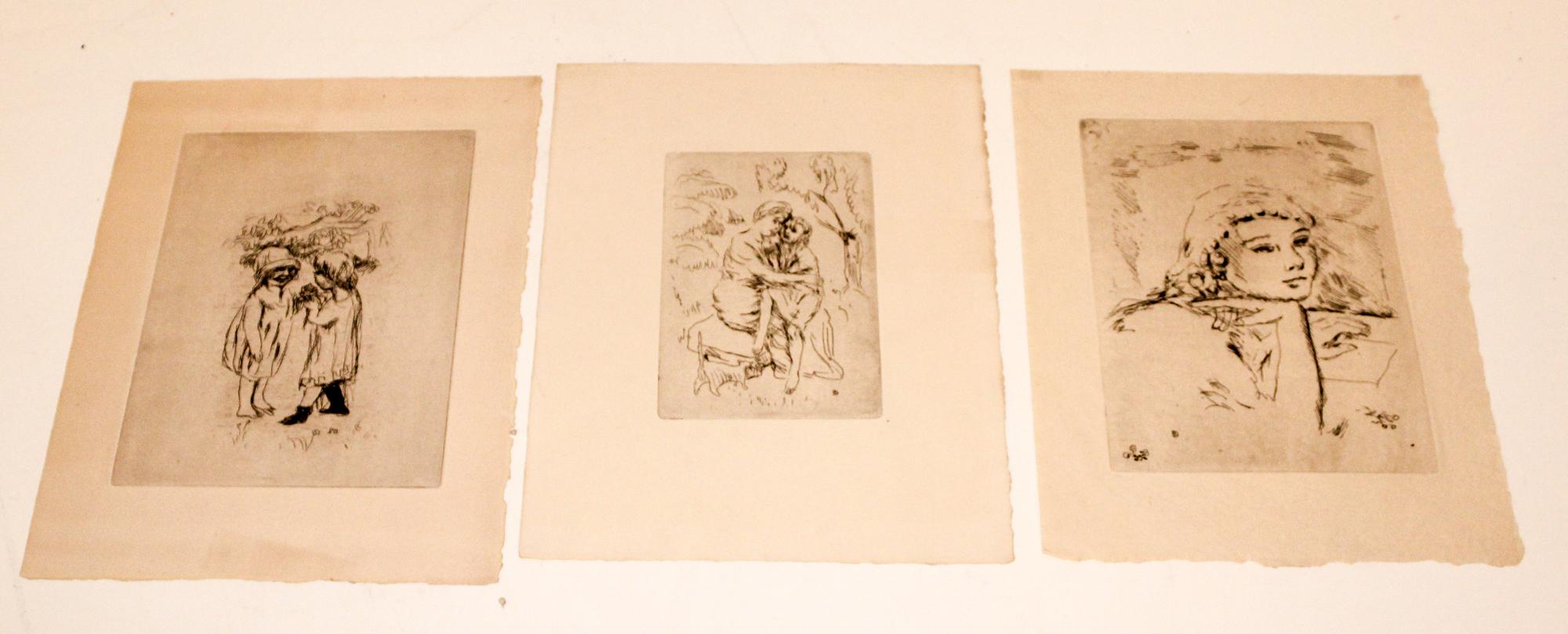 Pierre Bonnard, (French, 1867-1947), A group of three works from the series La Vie de Sainte Monique