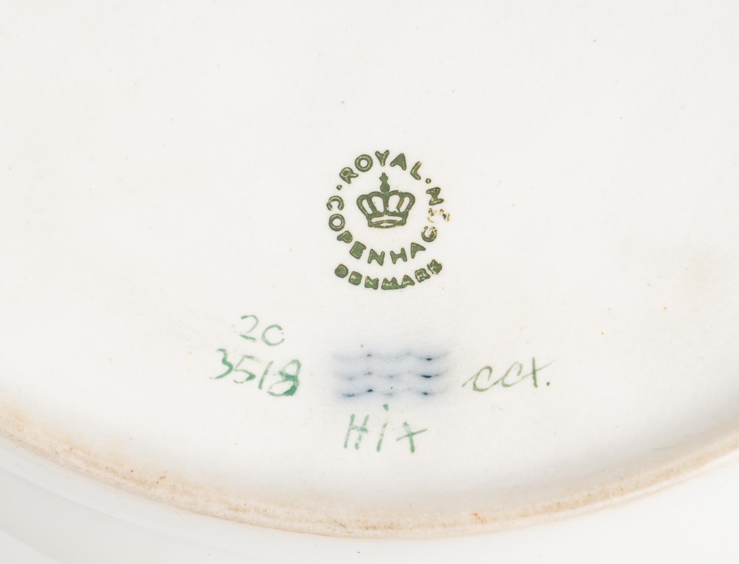 A Royal Copenhagen Flora Danica Porcelain Covered Tureen and Platter