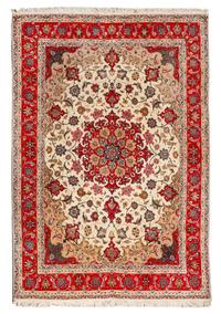 A Tabriz Wool and Silk Rug