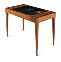 A Louis XVI Mahogany and Ebony Tric-Trac Table