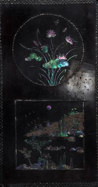 Two Chinese Wood Screens