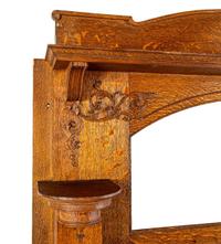 An American Quarter Sawn Oak Fireplace Mantel