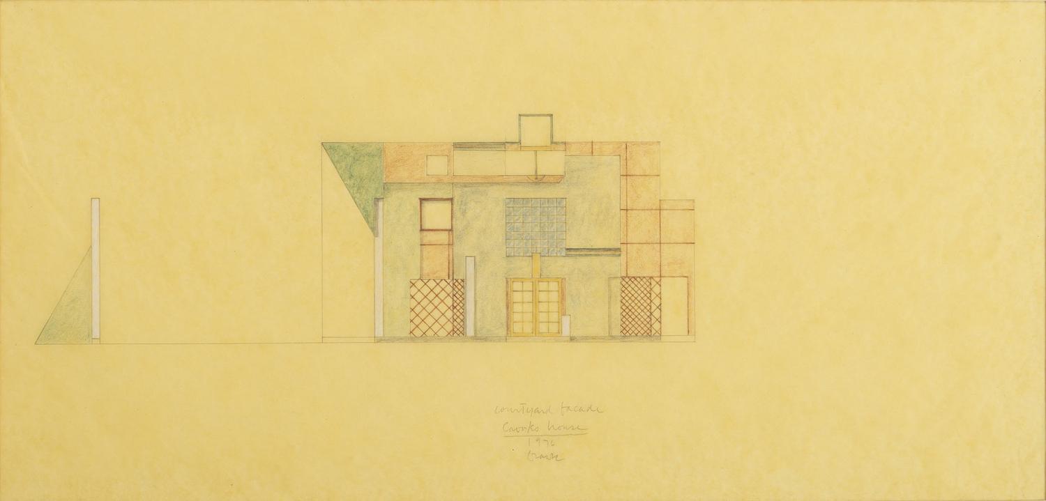 Group of 8 Architectural Drawings from The Crooks' House, 1976