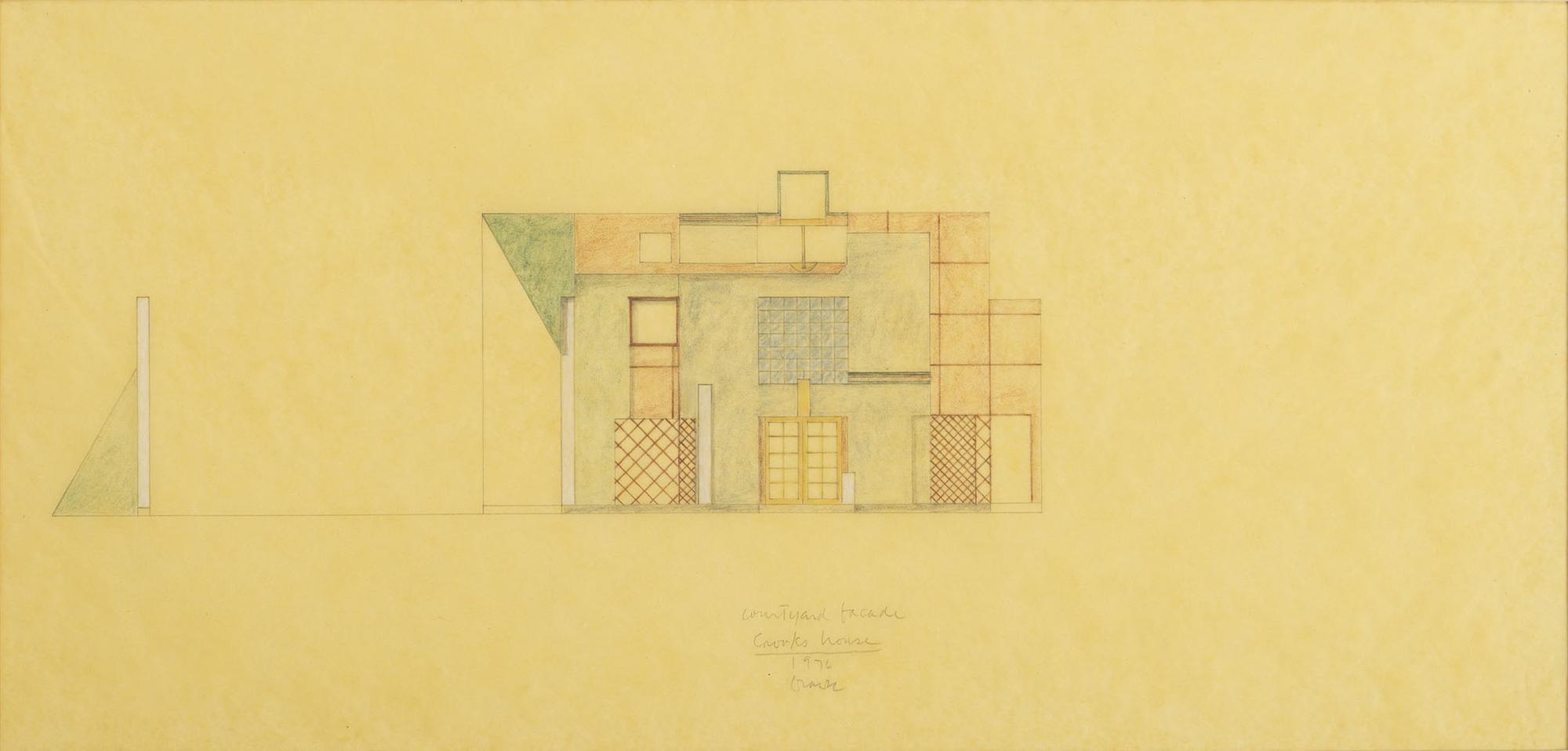 Group of 8 Architectural Drawings from The Crooks' House, 1976