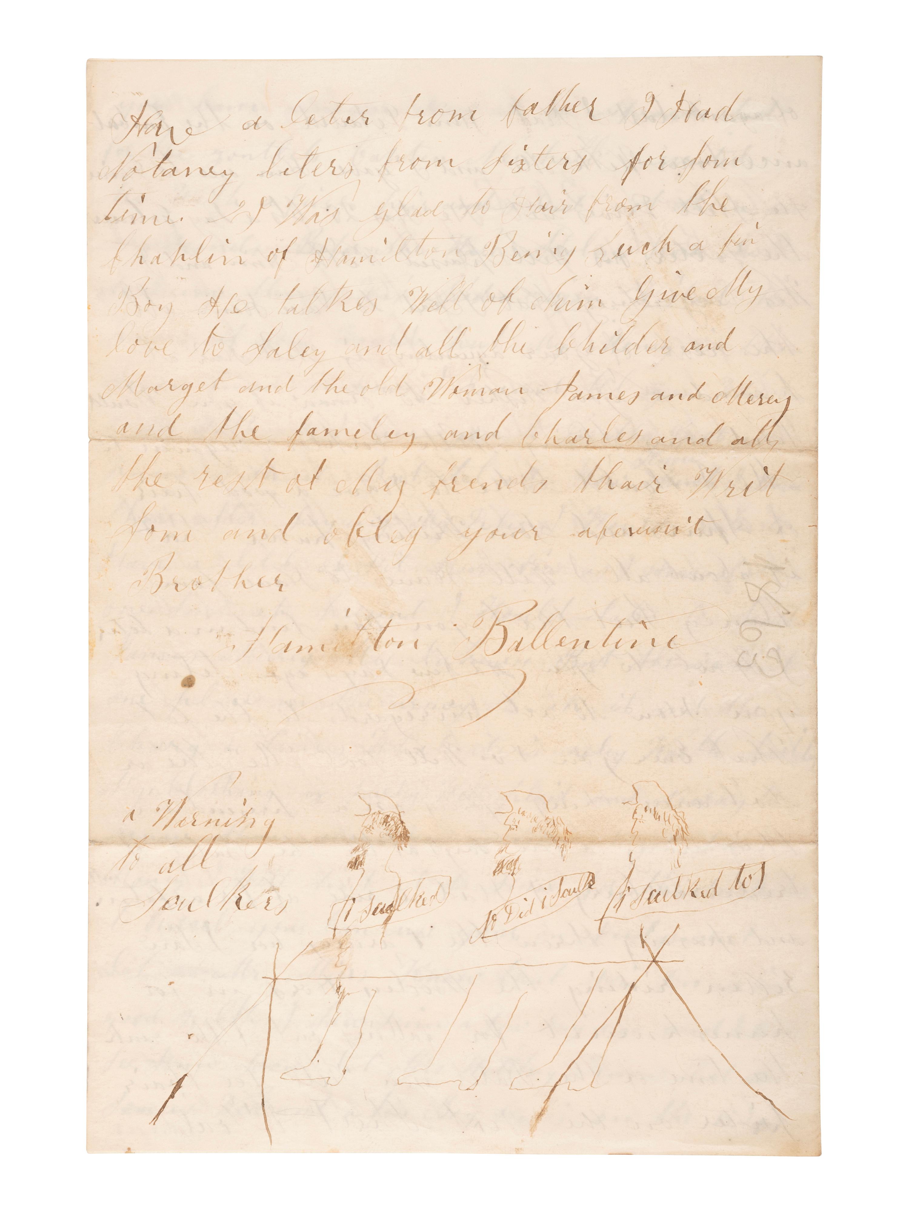 [CIVIL WAR]. Manuscript archive of Sergeant Hamilton Ballentine (1833-1920), Co. K, 6th Pennsylvania Cavalry, "Rush's Lancers," featuring battle content from key engagements and descriptions of "Sheridan's Raiders."