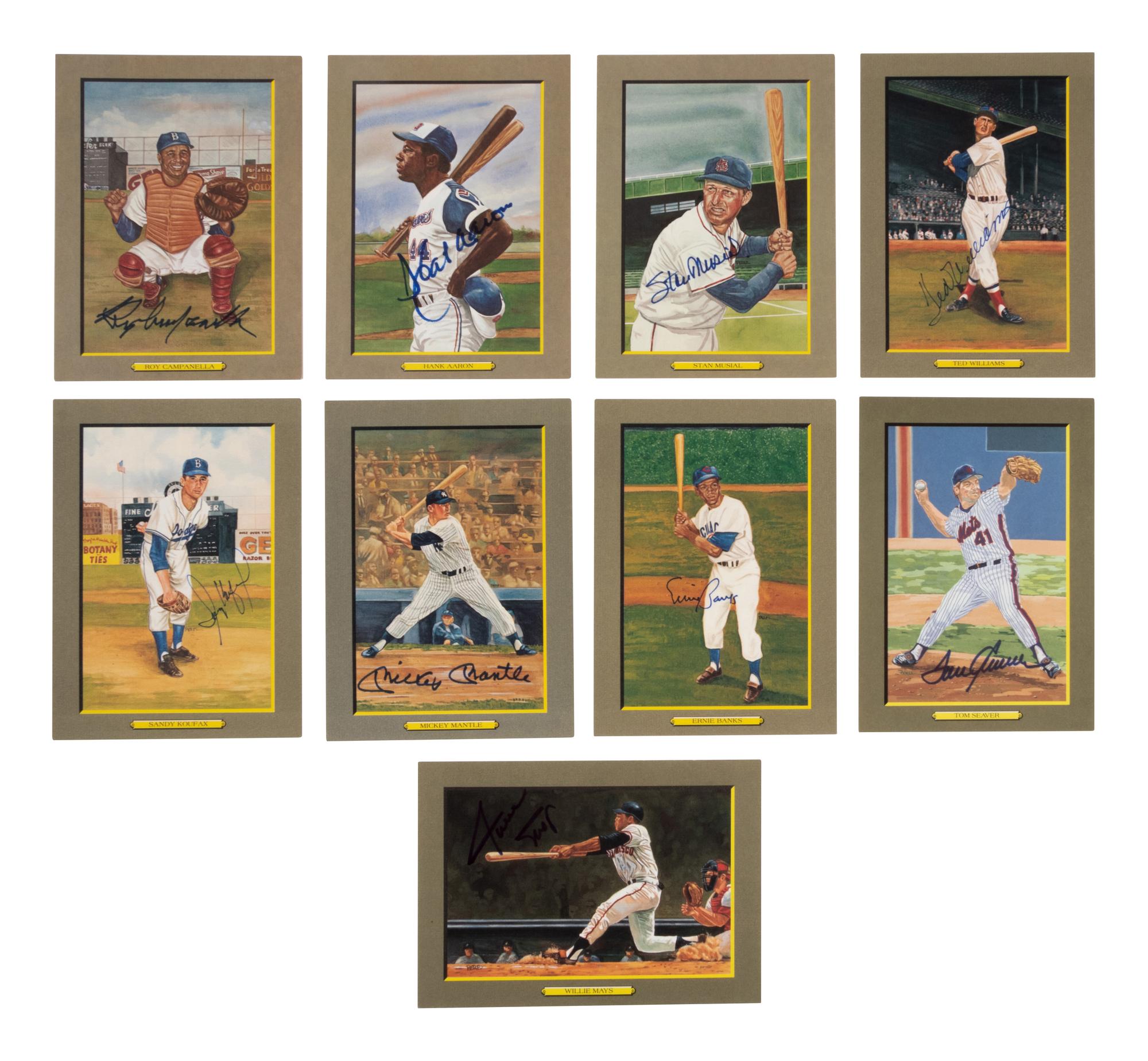 A Group of 68 signed Perez-Steele Great Moments Cards,