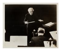[19TH AND 20TH-CENTURY COMPOSERS AND CONDUCTORS]. A group of 5 photographs and photographic prints of conductors and composers from the 19th and 20th century, most signed, comprising images of: