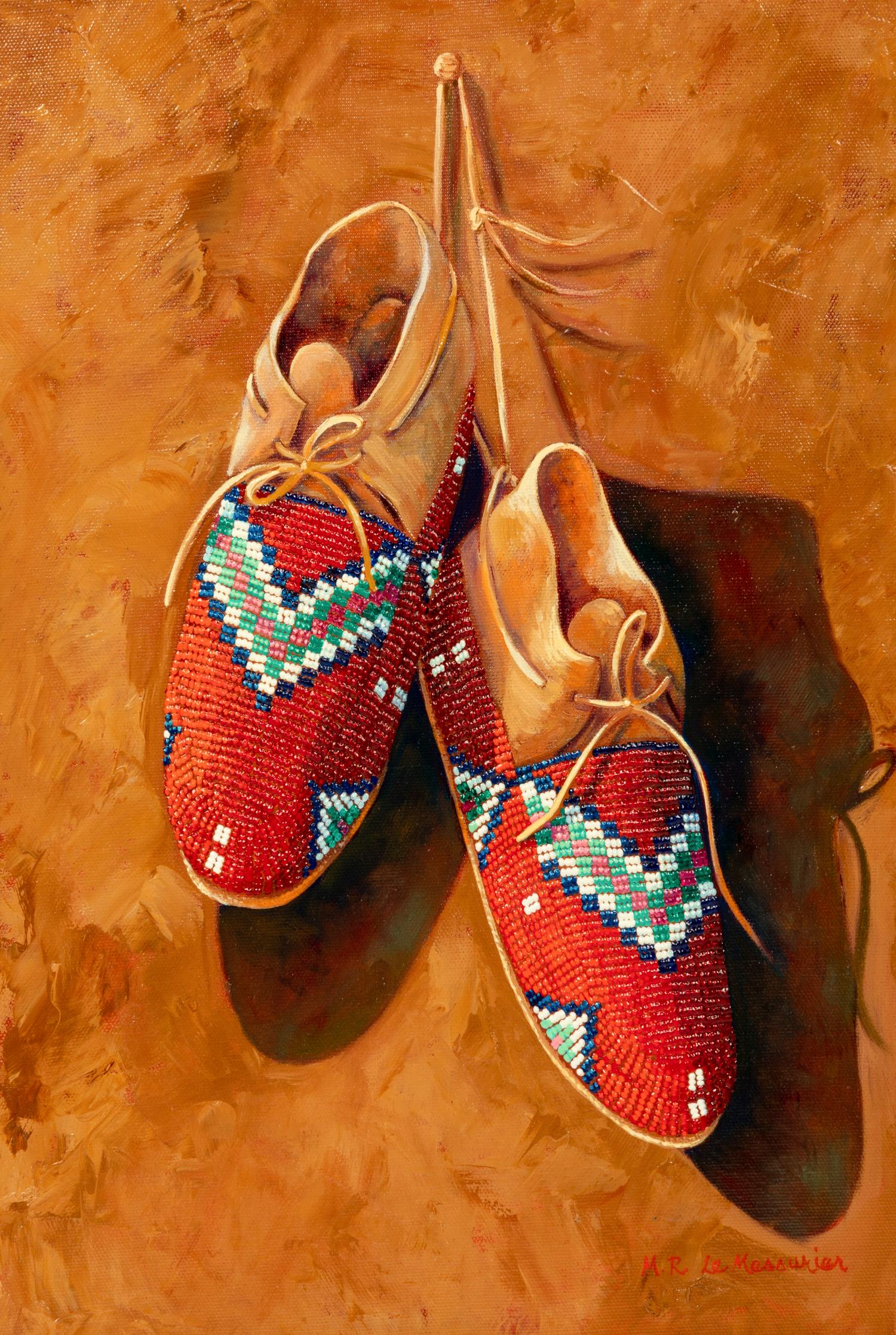 Two Works: Cheyenne Booties and Sioux Child's Moccassins