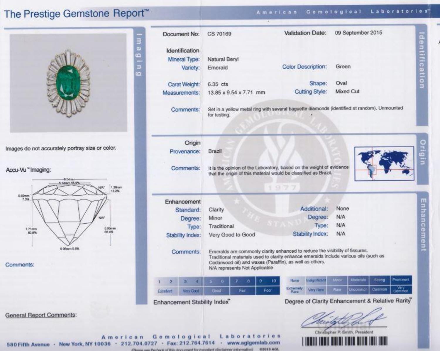Emerald and Diamond Ring