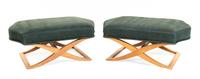 X-Base Benches, Pair Donghia, Late 20th Century