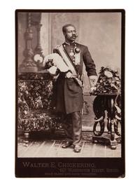 [EARLY PHOTOG.] 2 portraits of Black fraternal subjects, incl. cabinet card by Chickering of Boston