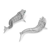 Two Spanish Silver Articulated Fish