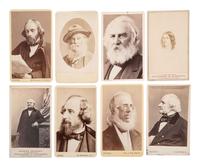 [EARLY PHOTOGRAPHY]. 71 CDVs of prominent authors, scholars, businessmen, & artists.