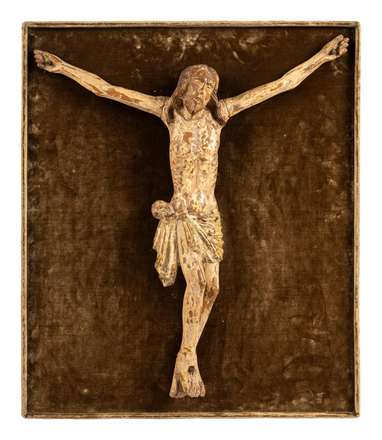 An Italian Carved and Painted Corpus Christi