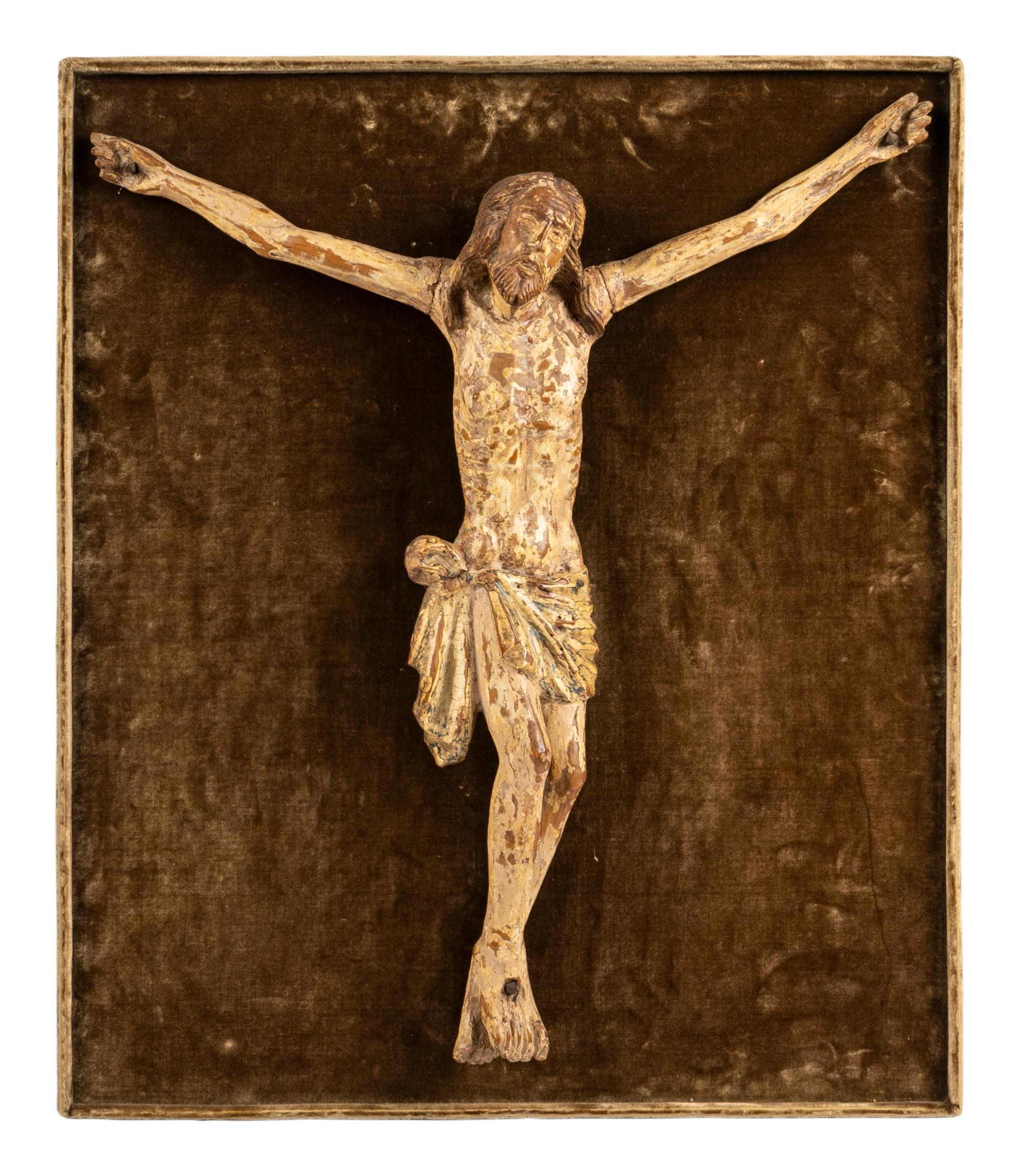 An Italian Carved and Painted Corpus Christi