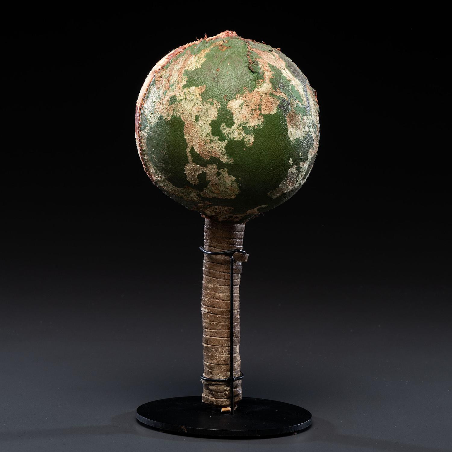 Plains Painted Hide Rattle, From the Collection of Dick Jemison, Alabama