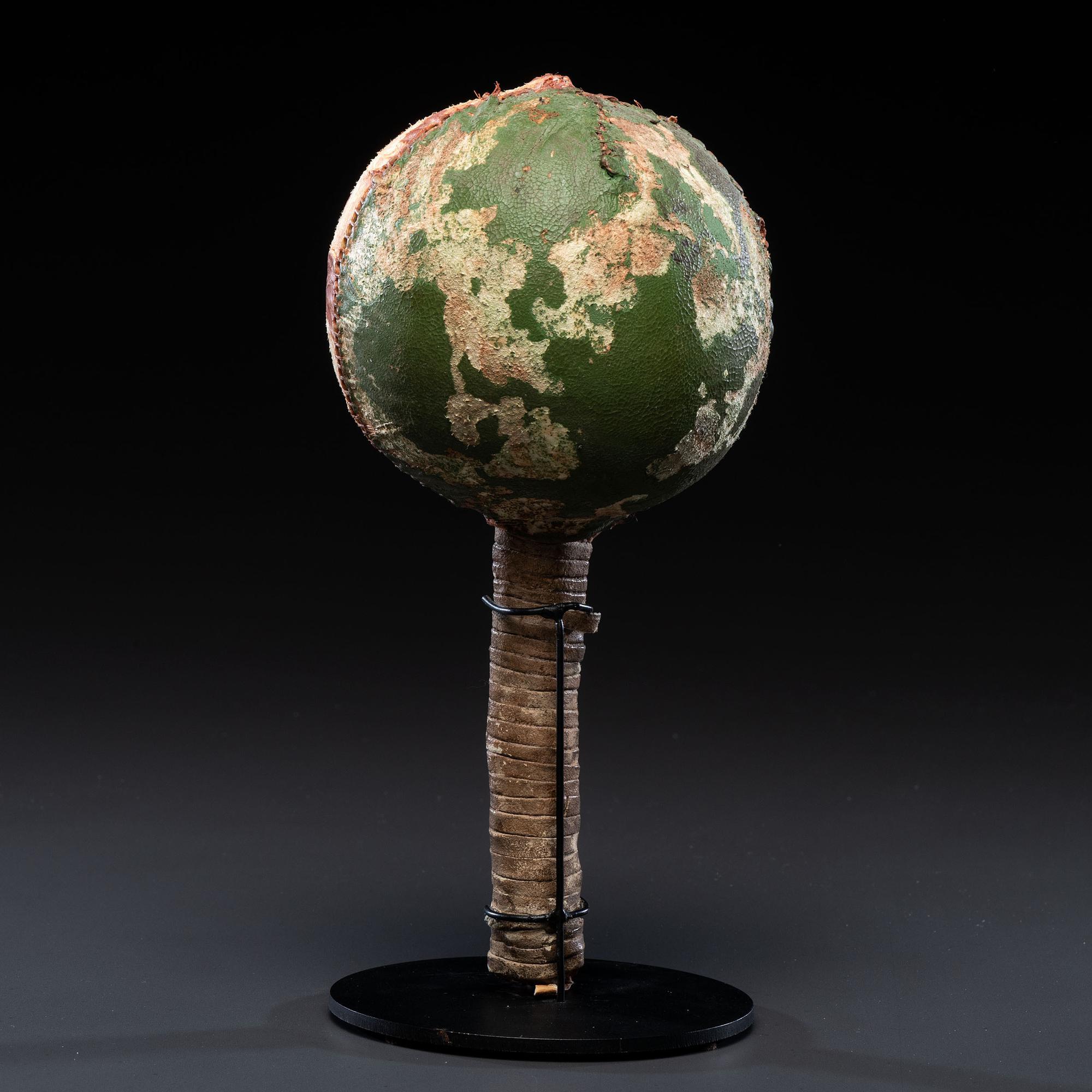 Plains Painted Hide Rattle, From the Collection of Dick Jemison, Alabama