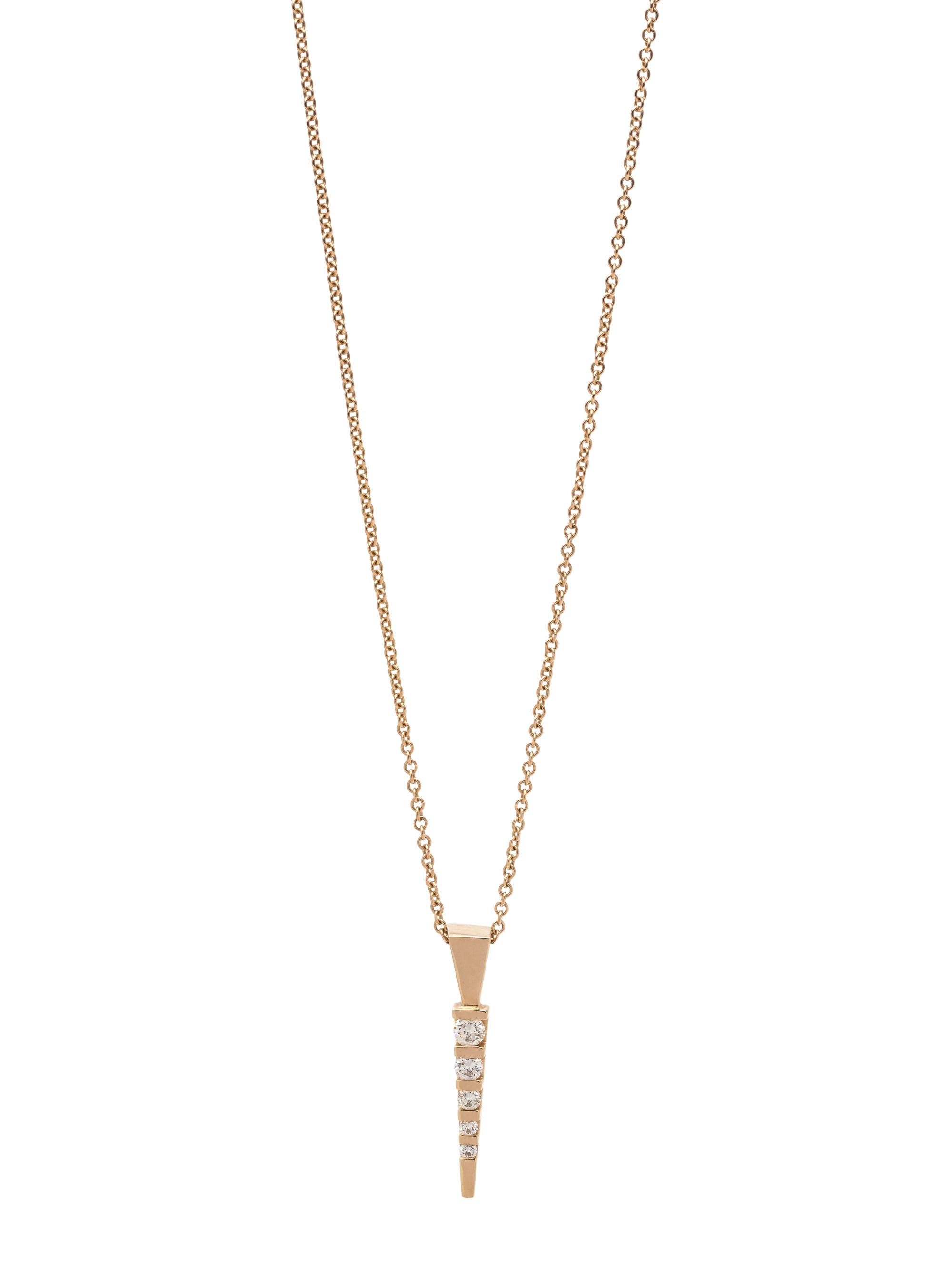 YELLOW GOLD AND DIAMOND PENDANT/NECKLACE