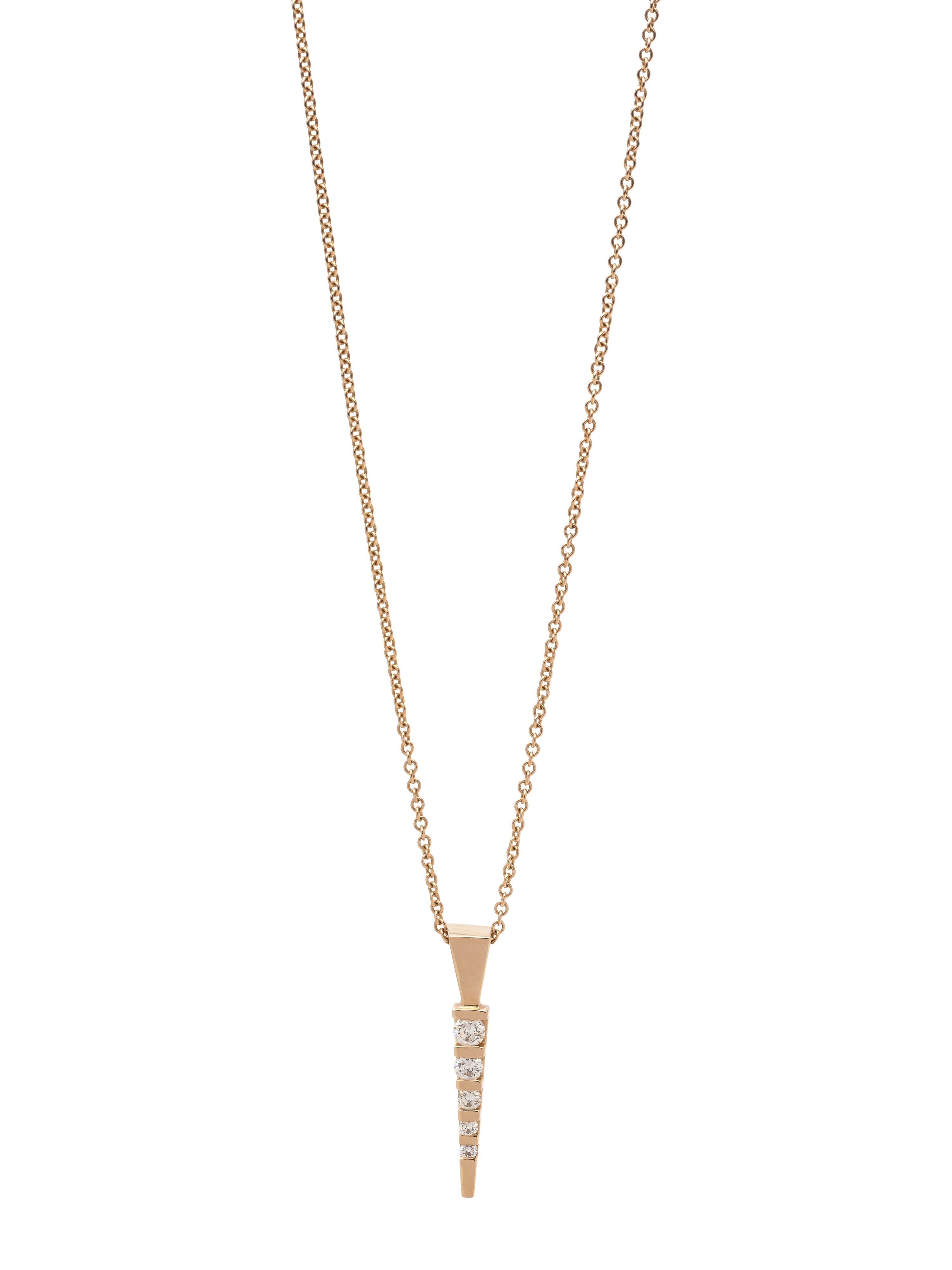 YELLOW GOLD AND DIAMOND PENDANT/NECKLACE